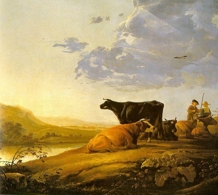 CUYP, Aelbert Young Herdsman with Cows fdg